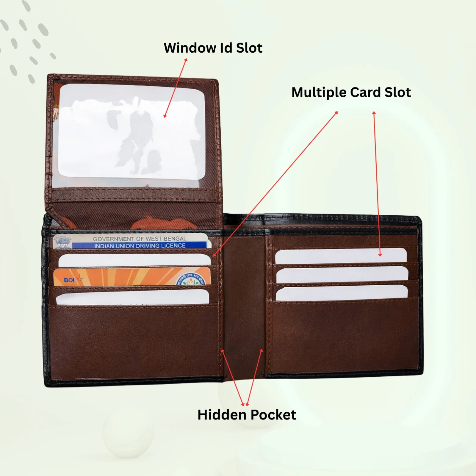 SAJAHANLEATHER Men Casual, Formal, Travel, Trendy Tan,black and brown Genuine Leather Wallet