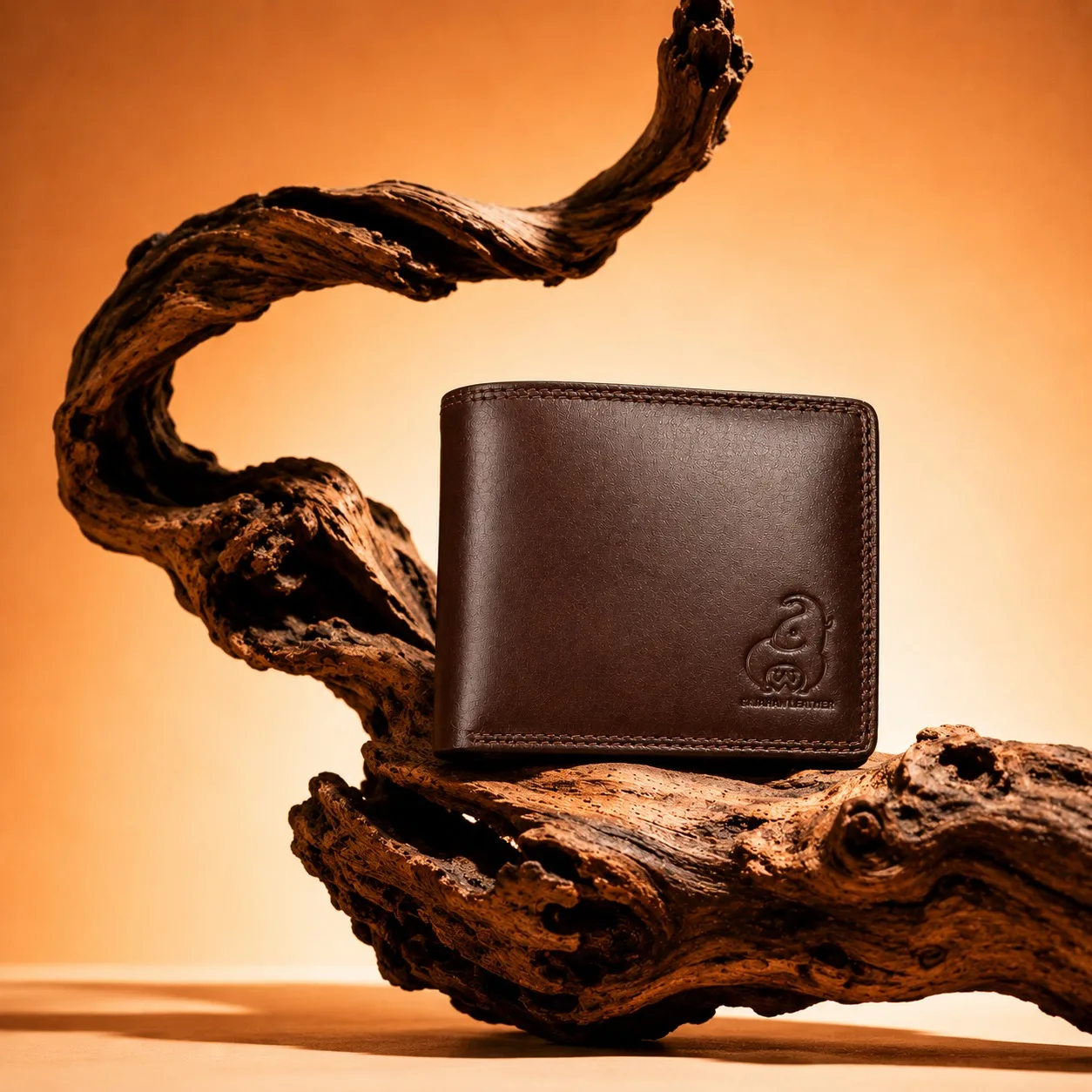 SAJAHANLEATHER Men Casual, Formal, Travel, Trendy Tan, Rich Chocolate Brown Genuine Leather Wallet