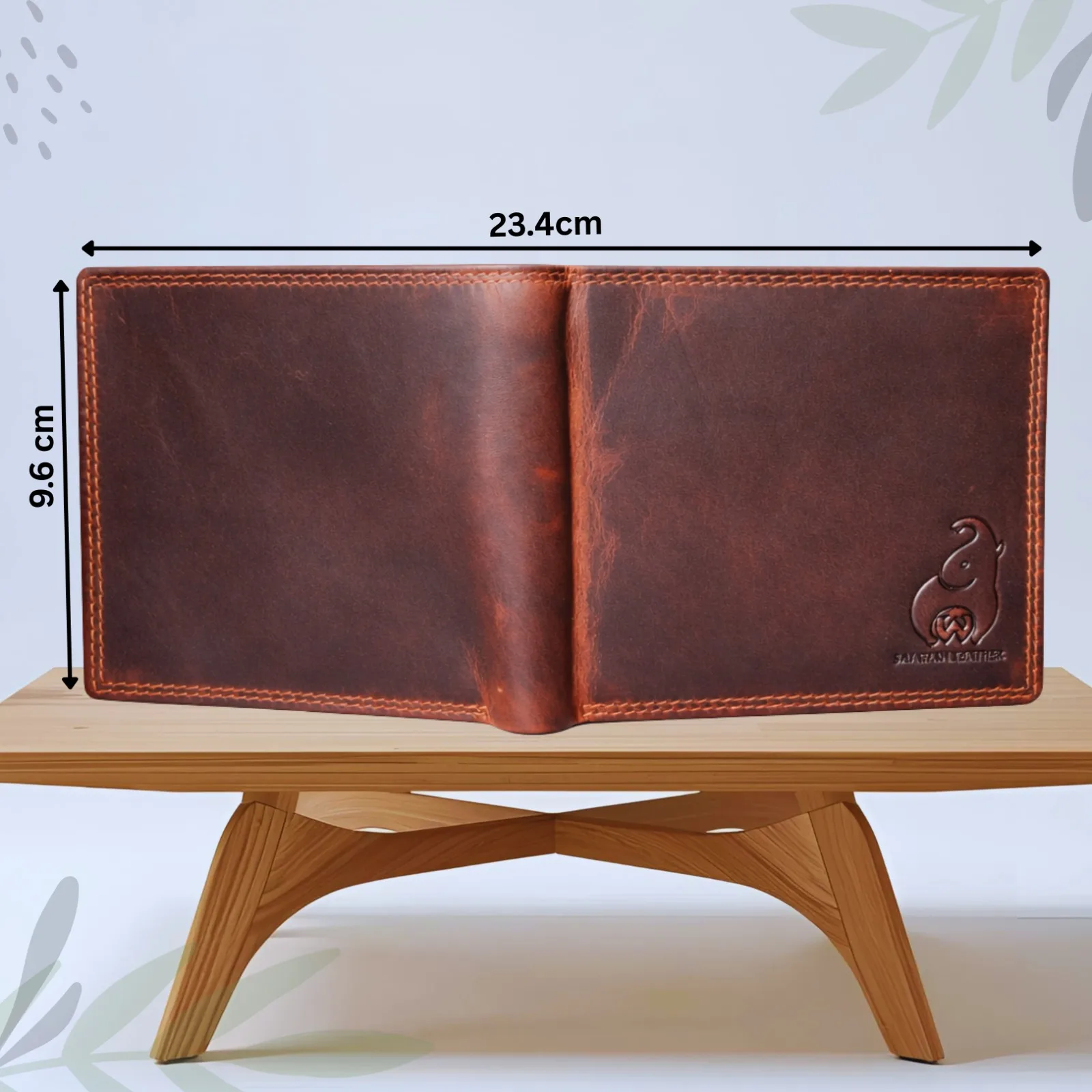 SAJAHANLEATHER Men Casual, Formal, Travel, Trendy Tan, Black Brown Genuine Leather Wallet ( 8 card slots)