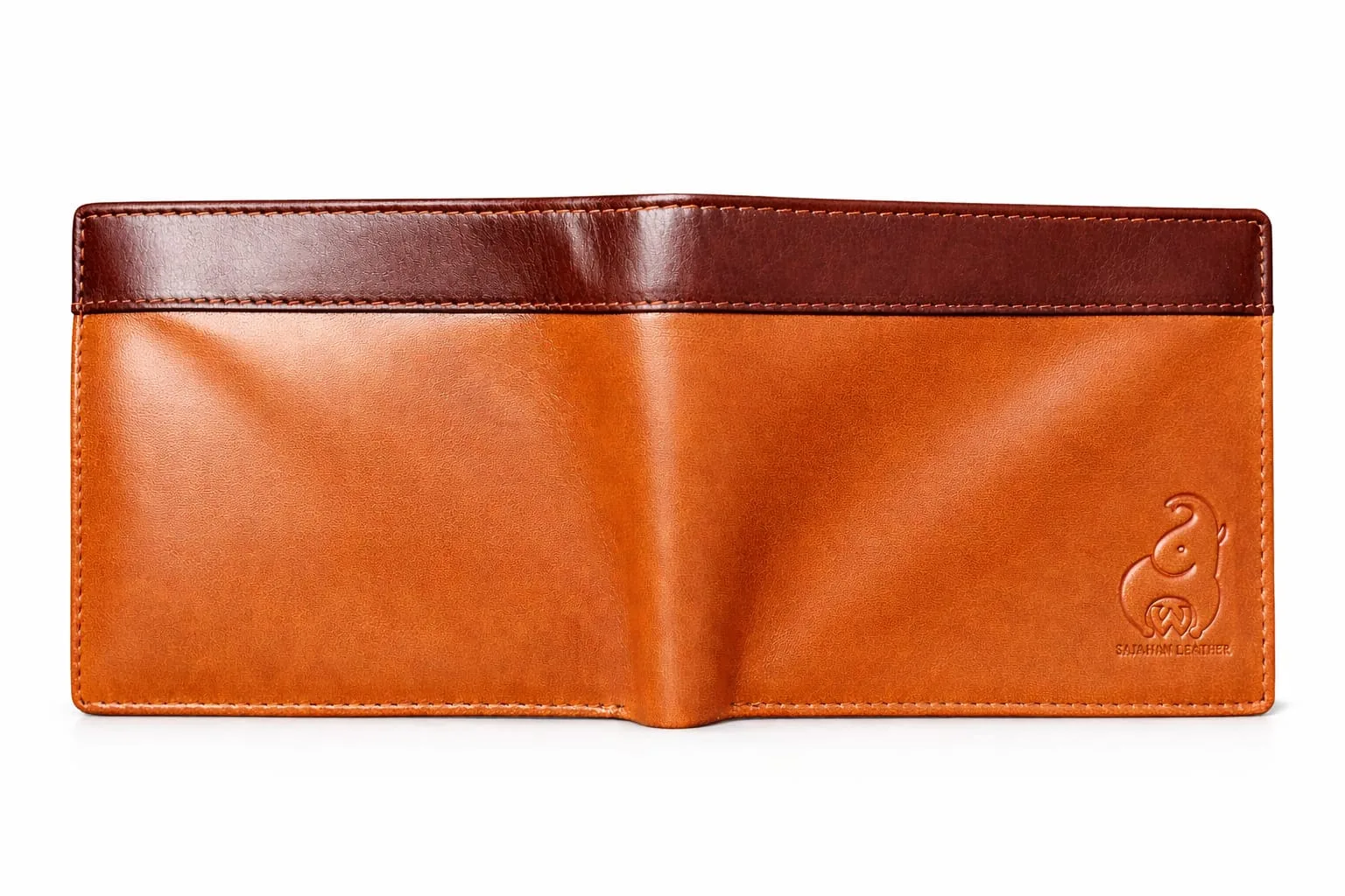 SAJAHANLEATHER Men Formal, Casual, Travel, Trendy Tan, Brown Genuine Leather Wallet (4 Card Slots)