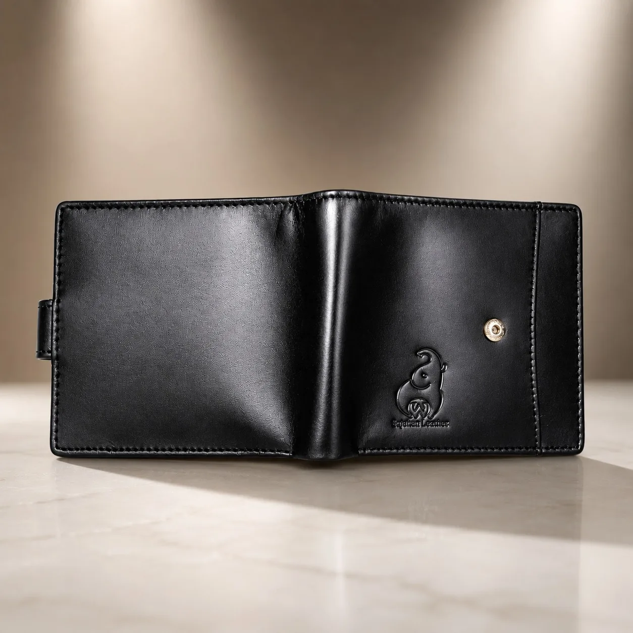 SAJAHANLEATHER Men Casual, Formal, Travel, Trendy Tan, Black Genuine Leather Wallet (12 Card Slots)