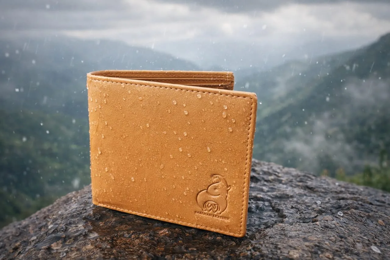 SAJAHANLEATHER Men Casual, Formal, Travel, Trendy Tan, Caramel Brown Genuine Leather Wallet
