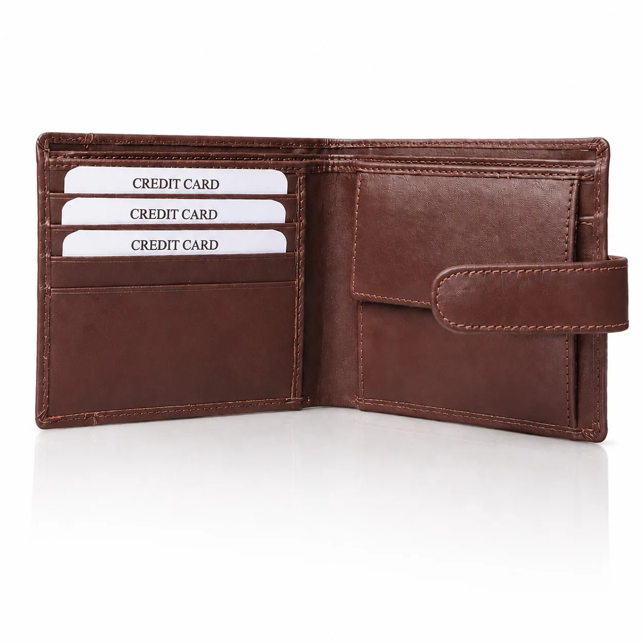 SAJAHANLEATHER Men Casual, Formal, Travel, Trendy Tan, Dark Chocolate Brown Genuine Leather Wallet