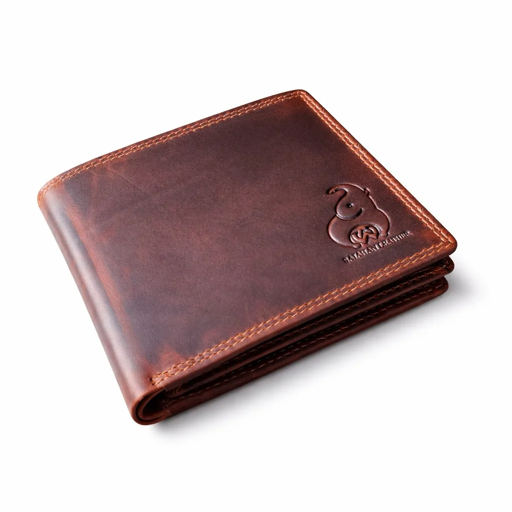 SAJAHANLEATHER Men Casual, Formal, Travel, Trendy Tan, Black Brown Genuine Leather Wallet ( 8 card slots)
